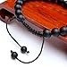 Jovivi 8MM Matte Agate Birthstone Gemstones Healing Power Crystal Macrame Adjustable Beaded Bracelet, Unisex
