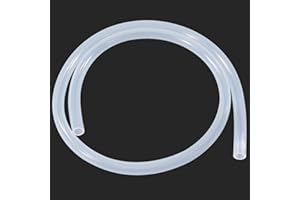 BEHAUNTY 1/2"ID x 3/4"OD Silicone Tubing, 3 Feet - Flexible Food Grade Clear Silicone Tube for Home Brewing, Aquariums, and Medical Applications