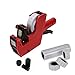 MX-5500 8 Digits EOS Price Tag Gun Labeller +5000 White w/Red Lines Sticker Labels + 3 Inks in Box