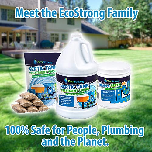 Septic Tank Treatment Packets Enzyme Rapid Action Breaks Down Grease