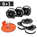 Future Way Weed Eater Spool Compatible with Black Decker GH900 LST201 Cordless Trimmer, 0.065