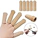 5 Pieces Gel Toe Protectors, Fabric and Silicone Caps, Toe Sleeves Support Toe Tubes for Arthritis, Hammer Toe, Corn Blister, Friction and Rubbing (L Size)