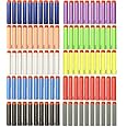Hromen 100 Pack Refill Darts Foam Bullets for Nerf War Gun Party, for Nerf N-Strike Elite Series,10 Colors