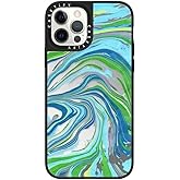 CASETiFY Mirror Case for iPhone 12 & 12 Pro [Reflective/Drop Proof/Compatible with Magsafe] - NO Monday Blues - Silver on Black