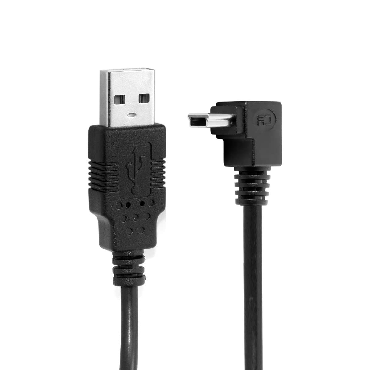 CY Mini USB 5pin Down Angled 90 Degree Male to USB 2.0 A Male Data Cable 50cm
