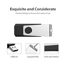 Aiibe 5 Pack 64GB Flash Drive USB Flash Drives 64GB