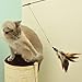 Cat Toy Feather Wand (Including 3X Feather Refills) - These Natural Feathers are Guaranteed to Drive Your Cat Wild!