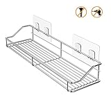 ODesign Adhesive Shower Caddy Shelf Bathroom Shelf Organizer Storage Kitchen Spice Rack SUS304 Stainless Steel - No Drilling