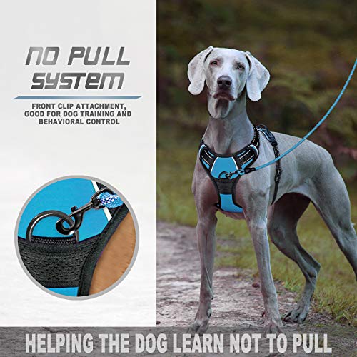 BARKBAY No Pull Dog Harness Front Clip Heavy Duty Reflective Easy