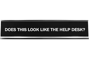 Signs ByLITA Does This Look Like The Help Desk? Novelty Desk Sign
