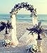 NStar Real Sized Metal Decoration Arch, White