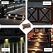 Solar Deck Lights Led Solar Lamp Waterproof Outdoor Security Lamps for Patio, Stairs, Garden,Pathway and Yard 3Pack(Warm White)