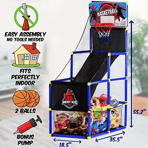 BESTKID BALL Arcade Basketball Hoop Game Basement Toys Basketball