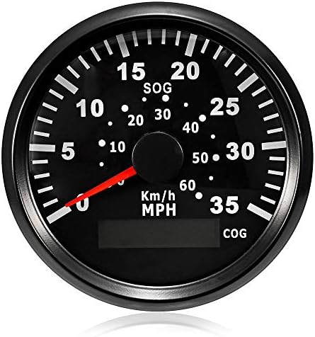 オートバイの速度計 85ミリメートル60キロ H 35mph Gpsスピードメーター走行距離計のステンレス鋼オートバイの車のトラックのボート ユニバーサルバイクデジタル走行距離計 Color Black Size One Size Hotelstatt Se