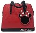 Loungefly x Disney Minnie Mouse Loves Mickey Pebbled Embossed Handbag (One Size, Red/Black)