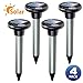 Vekibee Pack of 4 Solar Mole Repellent Gopher Repellent Vole Repellent Ultrasonic Electronic Mole Repeller Vole Chaser Rodent Control Not Like Mole Killer Poison Mole Traps That Work Cruel