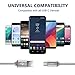 USB Type C Cable (2-Pack 10FT),OneKer USB C to USB A Charger Nylon Braided Fast Charging Cord for Samsung Galaxy Note 8 S9 S8 Plus,LG G5 G6 V20 30,Google pixel 2 xl, Nexus 5X/6P,HTC U11+,OnePlus(Grey)