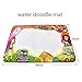 Fstop Labs [Upgraded] Large Kids Water Painting Doodle Mat Pad, Kids Toys Aqua Mat, Magic Water Drawing Mat Toddler Writing Mat with 2 Magic Pens 2 Brush and 16 Stencils Kids Educational Toys