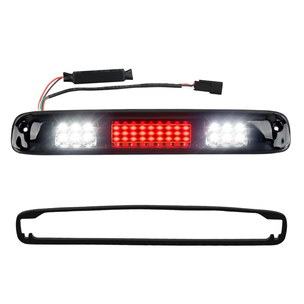 Photo 1 of ***(HEAVILY USED/ MINOR DAMAGE/ UNABLE TO TEST ITEM)***RAVSOFT LED 3rd Third Brake Light Smoked Lens with Seal Gasket For 1999-2006 Chevy Silverado GMC Sierra 1500 2500 3500 Classic High Mount Stop Lamp Assembly