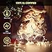 HYH Christmas String Lights 105Ft 300 LEDs with UL Certified End-to-End Expandable Plug, 8 Modes Waterproof Outdoor Indoor Fairy String Lights for Party, Christmas Tree, Holiday Decoration(Warm White)
