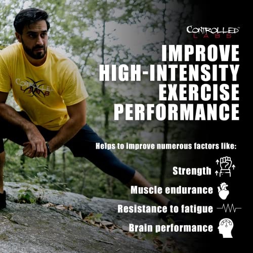 CONTROLLED LABS Green Magnitude Supplement, Synergistic Creatine Formula Powder, Promotes Strength, Stamina, and Performance, (Sour Green Apple, 30 Servings)