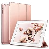 ESR Yippee Smart Case for iPad 2 3 4, Smart Case Cover [Synthetic Leather] Translucent Frosted Back Magnetic Cover with Auto Sleep/Wake Function [Light Weight] (Rose Gold)