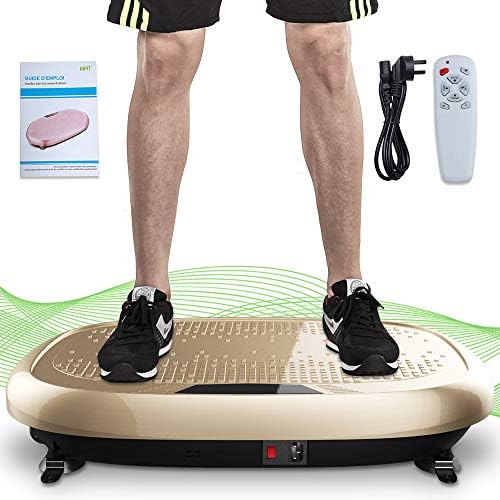 JUFIT Fitness Machine Whole Full Body Shape Exercise Machine Vibration Plate Fit Massage Workout Trainer Vibration Platform Machine,Max User Weight 330lbs