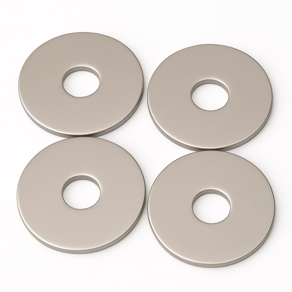 M5 Washers for Screws - M5 x 25 x 1.5mm (50 Pack) Metal Flat Penny Washers for Bolts - A2 Stainless Steel Plain Round (50pc)