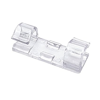 SYGA Self-Adhesive Cable Clips Organizer Drop Wire Holder Cord Management System (Transparent)