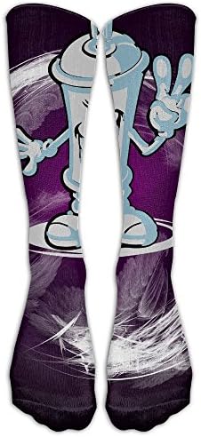 Anhjkasbaby Happy Paint Spray Flex Watercolor Casual Unisex Sock Knee Long High Socks Sport Athletic Crew Socks