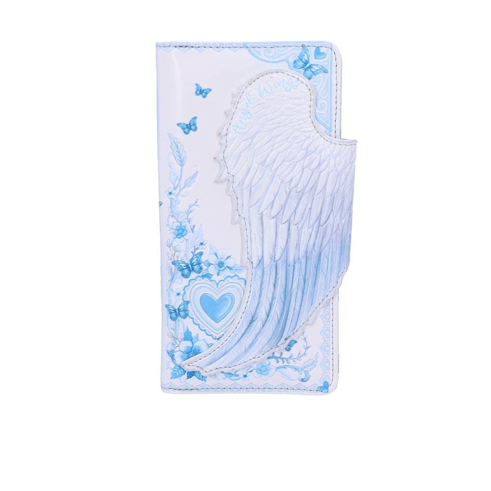 Nemesis Now White Angel Wings Embossed Purse 18.5cm