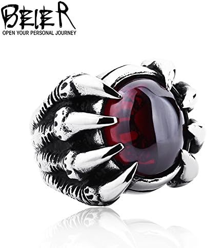 Rainy Today Ring High Qiuality Heavy Metal Dragon Claw Ring CZ zircon Exaggerated Personality Jewelry BR8-046 10.0