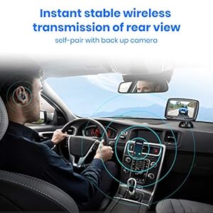 AUTO-VOX CS-2 Telecamera Retromarcia Wireless Digitale, Impermeabile IP68, Visione Notturna, Monitor da 4.3… - immagine 4