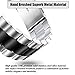 VIGOSS Compatible Galaxy Watch 46mm Band/Gear S3 Bands,Business Stainless Steel Solid Metal Watch Band for Samsung Galaxy Watch 46mm Smartwatch (46mm, Silver/Black)