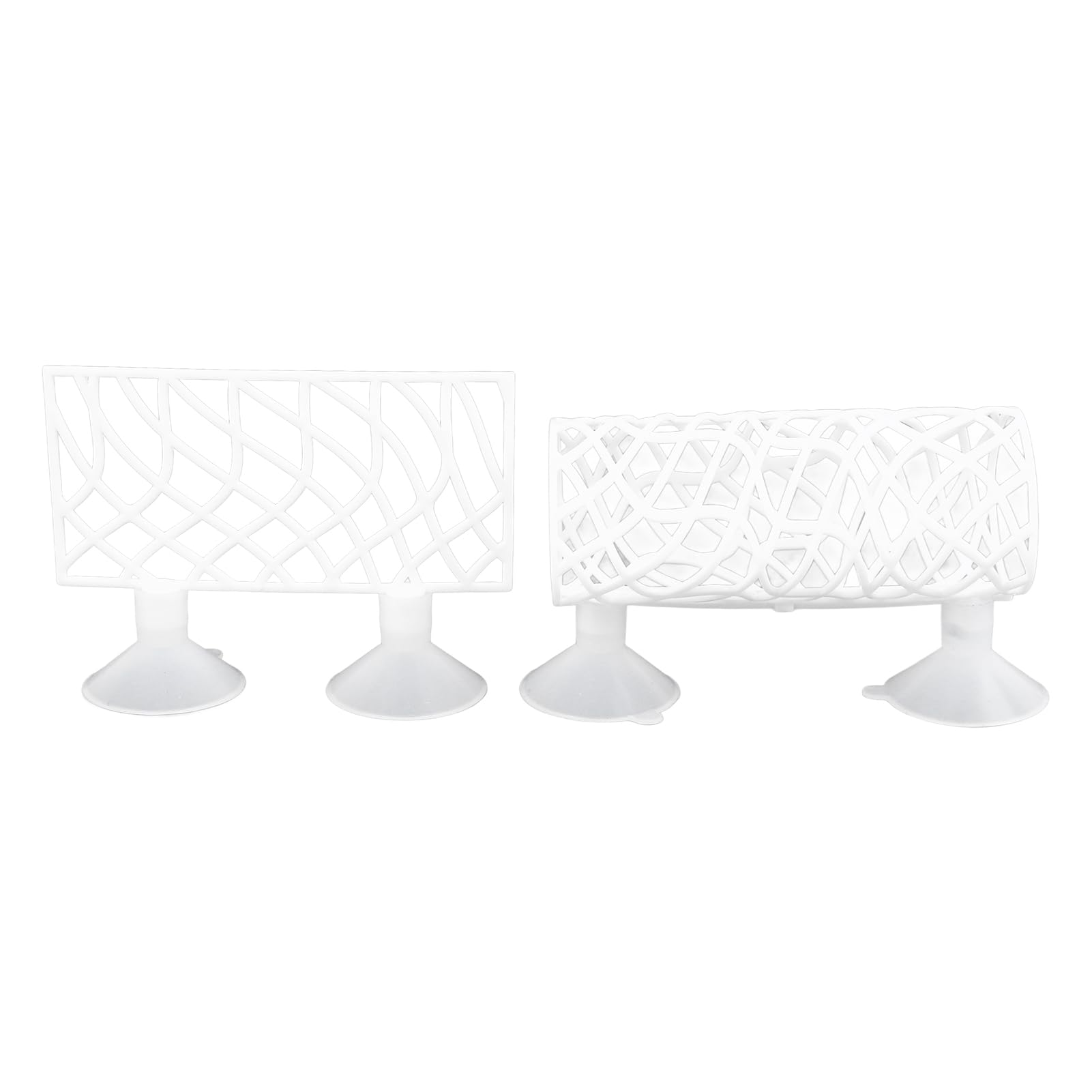 Cryfokt Fish Bed Tunnel, Hollow Betta Fish Tank Decor for Aquarium Premium Craftsmanship, Safe Betta Resting Tube Hammock Betta Fish Tank Caves Install for Fish Tank Aquarium (White)