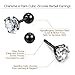 Charisma 16G Cartilage Tragus Helix Stud Stainless Steel Barbell Earrings for Women Men Screw Back Piercing Earrings (3 Pairs/4 Pairs, 6mm Bar Length, 3mm-6mm Cubic Zirconia)