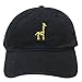 City Hunter C104 Giraffe Cotton Baseball Dad Caps 16 Colors (Black)