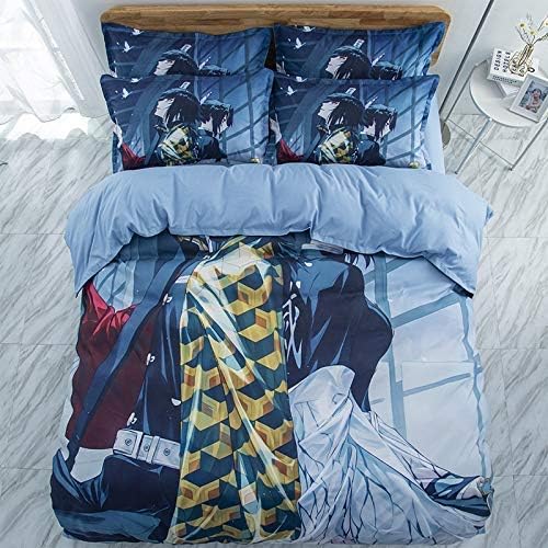 Kimetsu no Yaiba: Uchiha Sasuke&Tomioka Giyuu Juego de ropa de cama