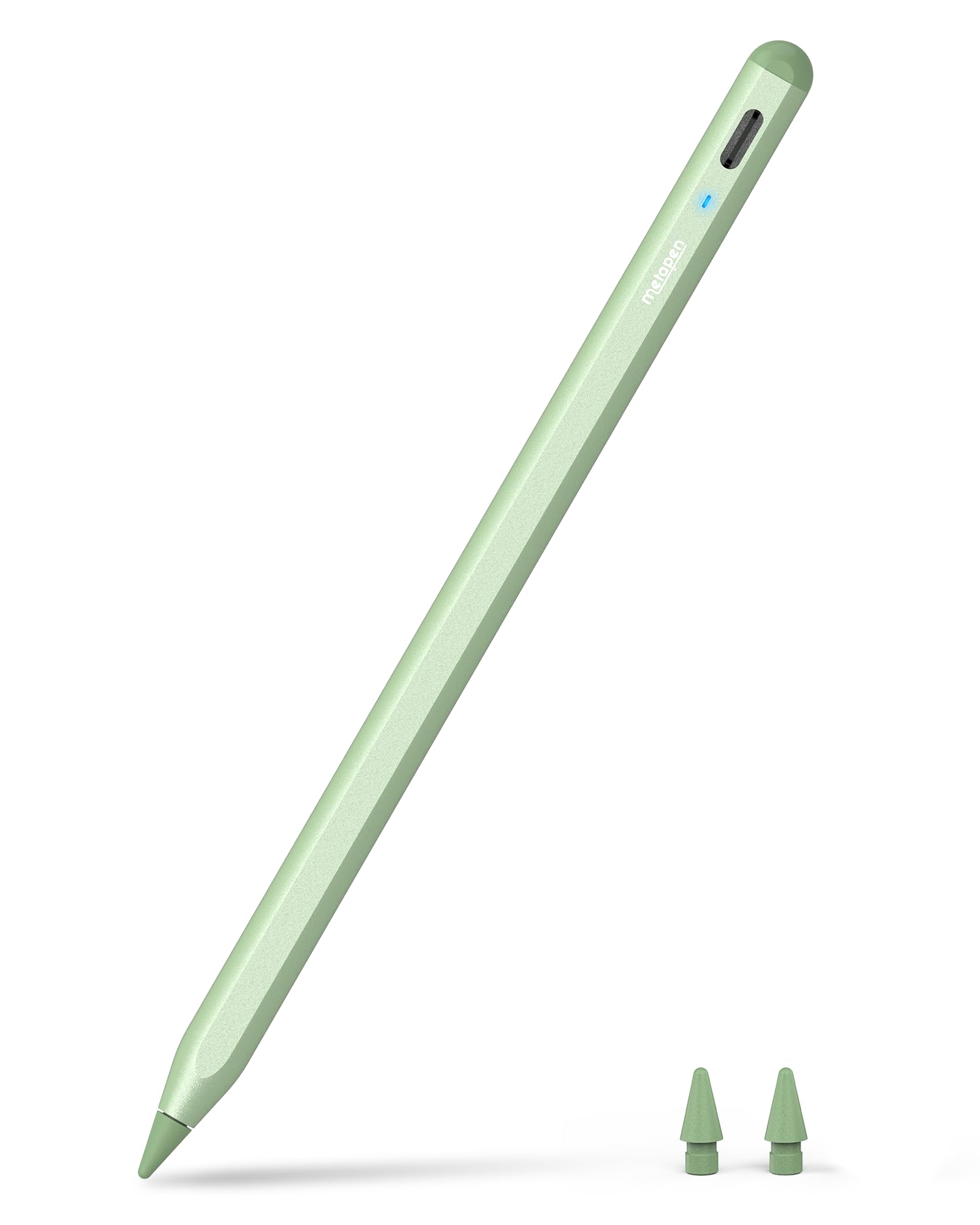 Metapen Pencil A8 for iPad 2018-2026, (2X Faster Charge), Pixel Precision, Tilt Sensitive Stylus Pen Compatible Apple iPad 11/10/9/8/7/6th Gen, Pro 12.9/11/13 Inch M4, Air 3/4/5/M2/M3, Mini5/6, Green — image 1
