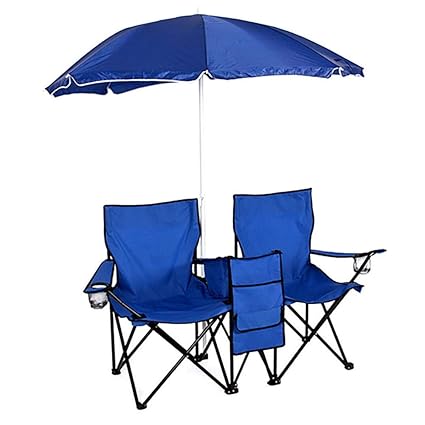 Amazon Com Portable Folding Camping Chairs W Umbrella Mini
