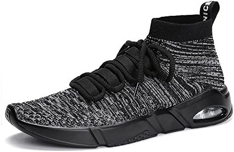 LUWELL Men’s Running Lightweight Breathable Casual Sports Shoes Fashion Sneakers Walking Shoes(Gray,41)