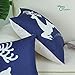 CaliTime Pack of 2 Soft Canvas Throw Pillow Covers Cases for Couch Sofa Home Decoration Christmas Holiday Reindeer with Stars Print 18 X 18 Inches Navy Blue