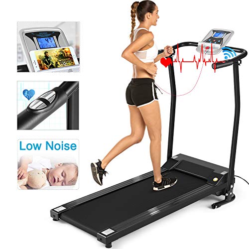 ANCHEER Folding Treadmill, Portable Fitness Electric Treadmill