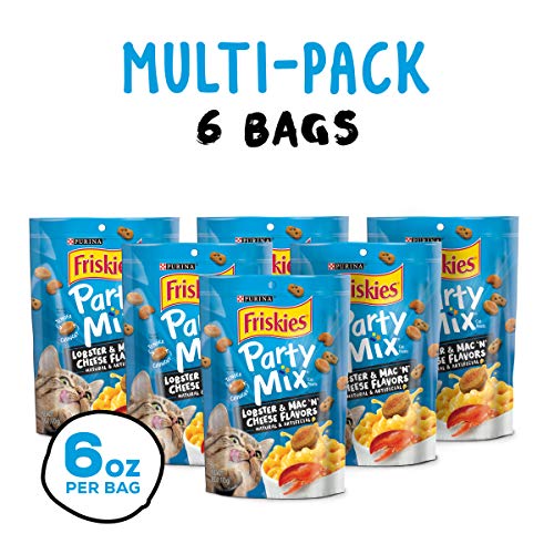 Purina Friskies Made in USA Facilities Cat Treats, Party Mix Lobster