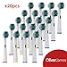 Replacement Toothbrush Heads for Oral B by Oliver James, 12 Pack Regular Heads with Travel Caps, Precision Clean Refill compatible with Oral B Pro1000 Pro3000 Pro5000 Pro7000