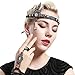 Coucoland Bling Black-Tone The Great Gatsby Inspired Flapper Leaf Simulated Pearl Wedding Tiara Headpiece Black