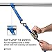 Ratchet Straps by Vault - 4 Pk | 15 Ft - 500 Lbs Load Cap - 1500 Lb Break Strength - Cargo Straps for Moving Appliances, Lawn Equipment, Motorcycle in a Truck - Cambuckle Alternative - Ergonomic Grip