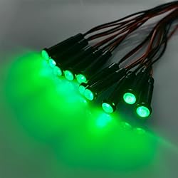 Gebildet 10pcs LED Plastic Indicator Pilot Light