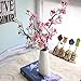 Gemseek 8 inch White Ceramic Flower Vase, Table Vase for Living Room Home Decor, Wedding Centerpieces/Arrangements