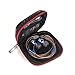 i.VALUX Hybrid 10mm Dynamic Balanced Armature (BA) Dual-Driver in Ear Monitors IEMS Wood Noise-isolating HI-FI Headphones Headset,Red (Blue&Burlywood)